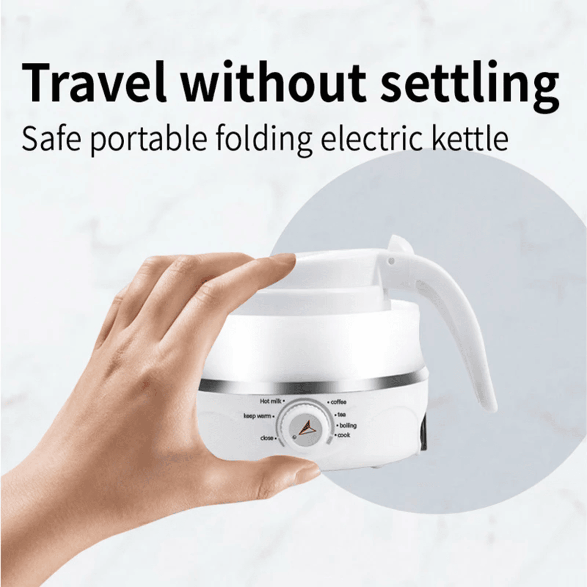 PORTABLE ELECTRIC FOLDABLE KETTLE ✨ BOIL & GO! 🌊 🚀 PERFECT FOR TRAVEL!