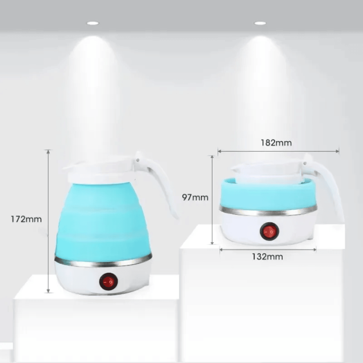 PORTABLE ELECTRIC FOLDABLE KETTLE ✨ BOIL & GO! 🌊 🚀 PERFECT FOR TRAVEL!